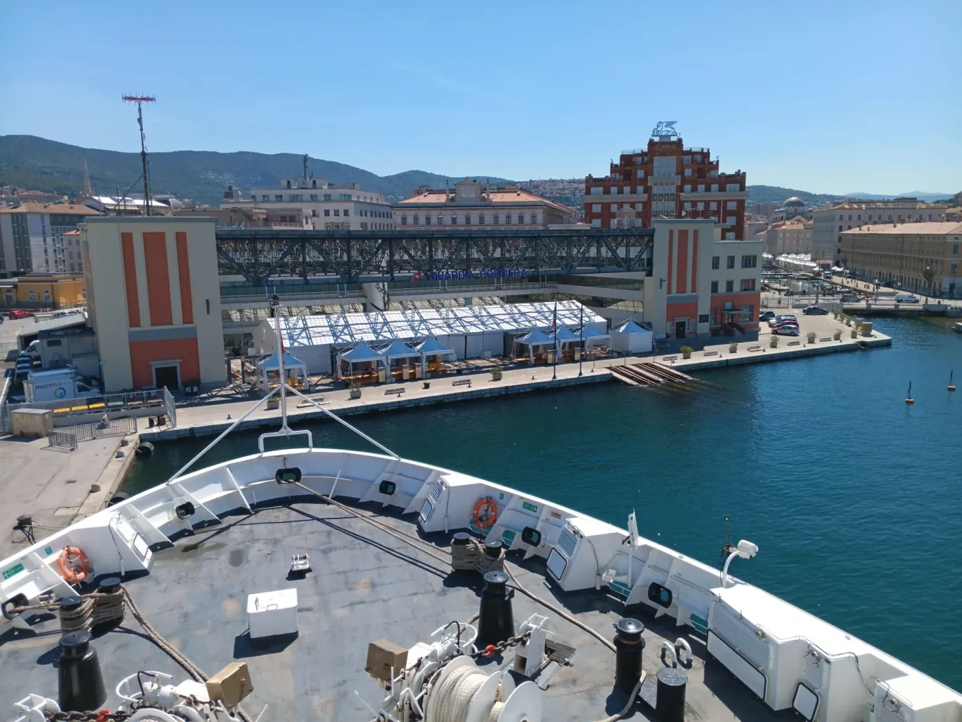 Allestimenti per evento in area portuale a Livorno